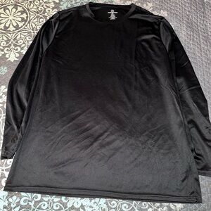 RealEssentials Men's Black Long Sleeve Tee
